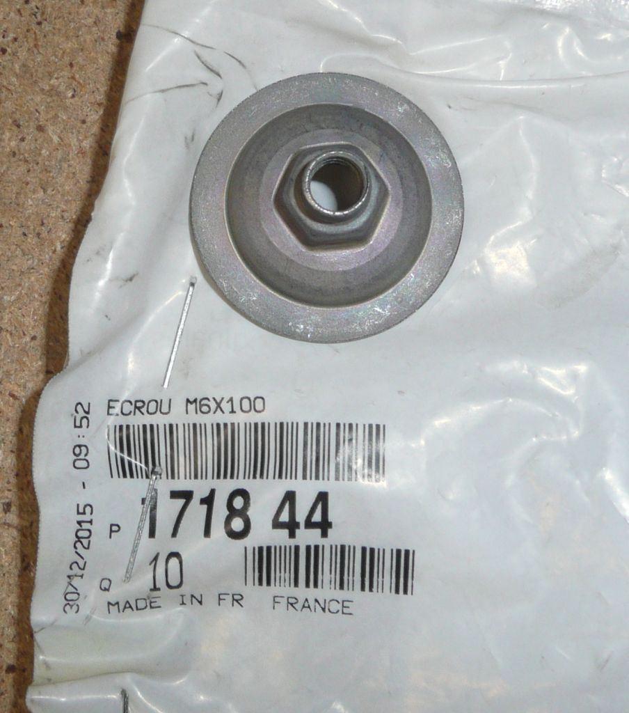 ÉCROU DE CACHE DE POT D'ÉCHAPPEMENT CITROEN BE 1718.44 171844.