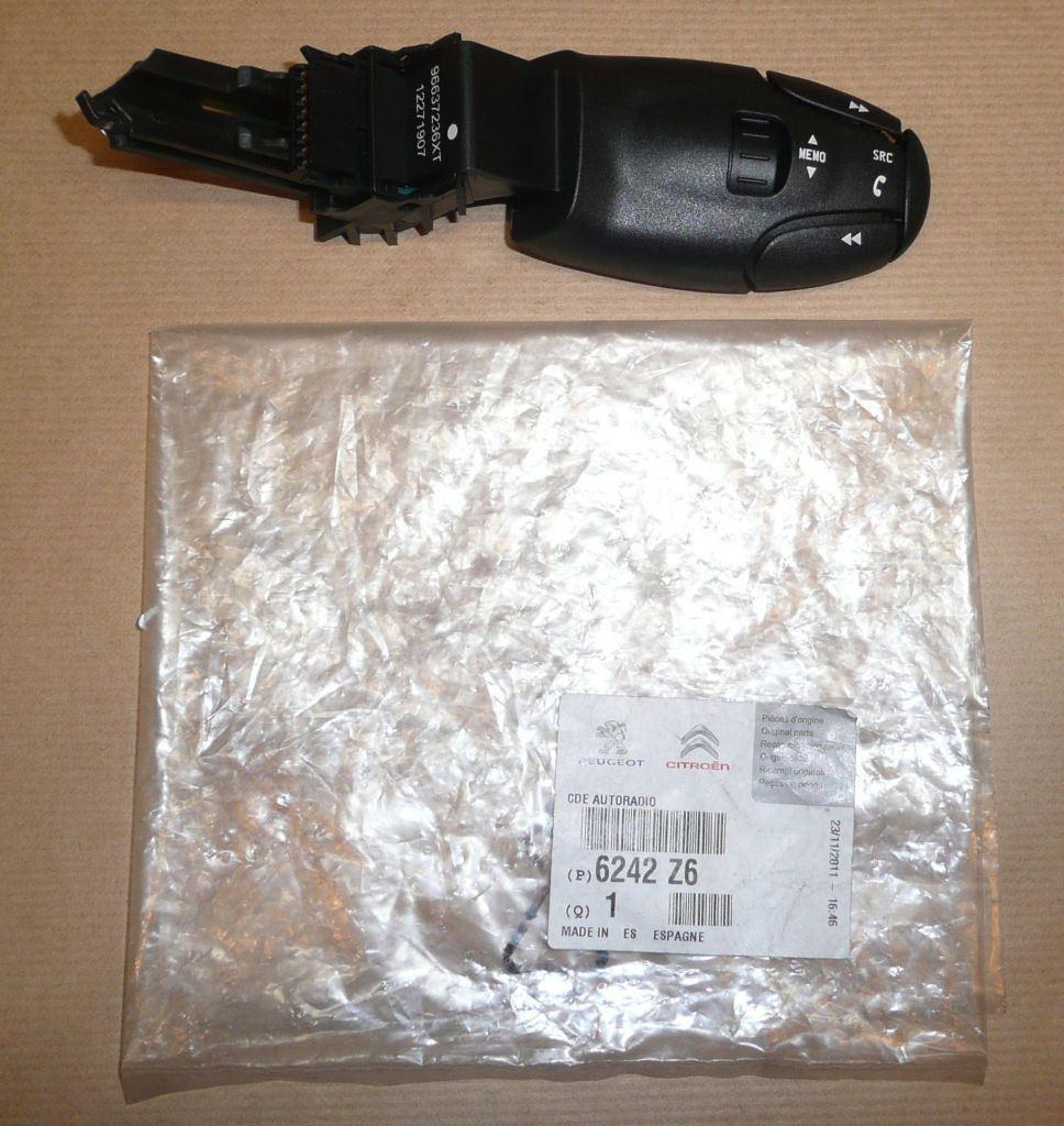 COMMUTAT DE COMMANDE DE RADIO PEUGEOT 206,308 6242.Z6 6242Z6.
