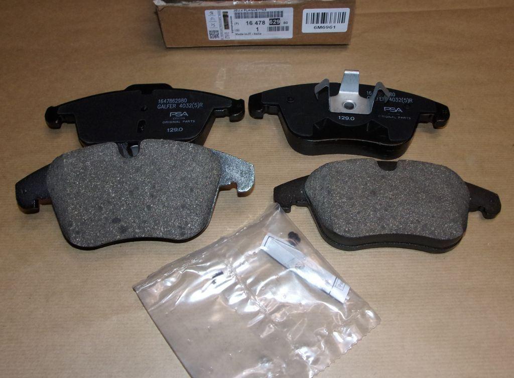 PLAQUETTE DE FREIN.CITROEN C5 III 1.6VTI/THP 0 1647862980.