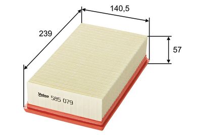 Filtre à air — Valeo 585079