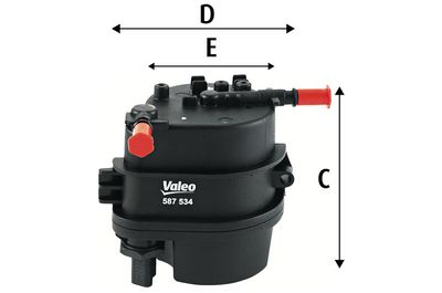 Filtre à carburant — Valeo 587534