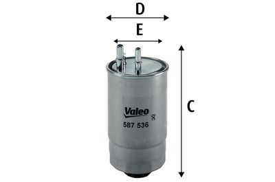 Filtre à carburant — Valeo 587536
