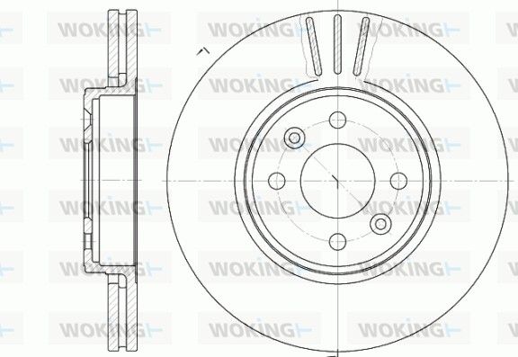 Illustration technique WOKING D6583.10