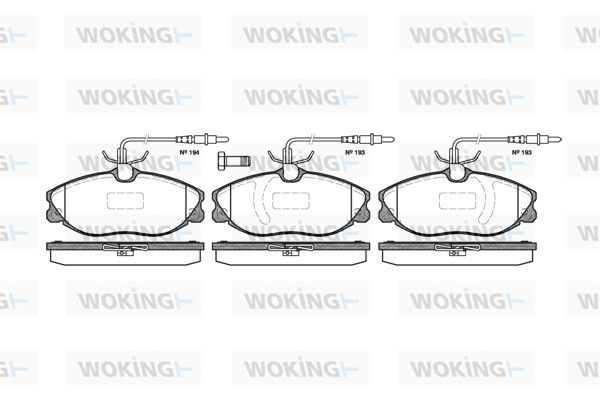 Illustration technique WOKING P7043.14
