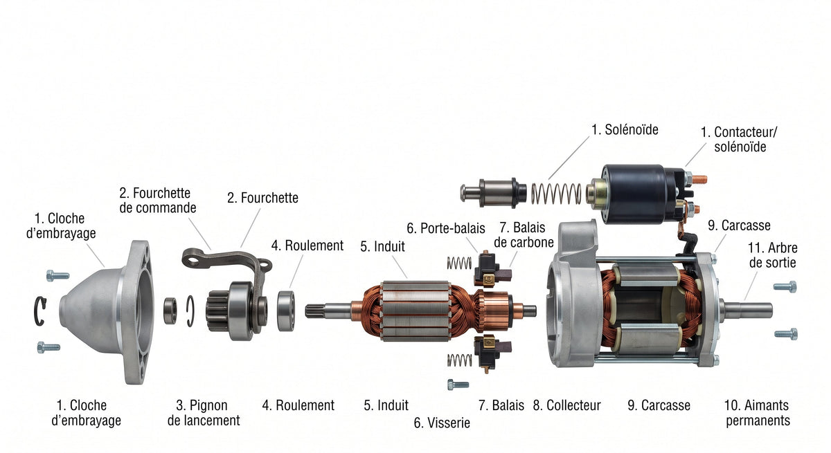 Démarrage électrique de véhicule