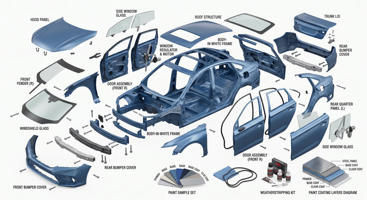 Carrosserie / Vitres / Peinture de véhicule