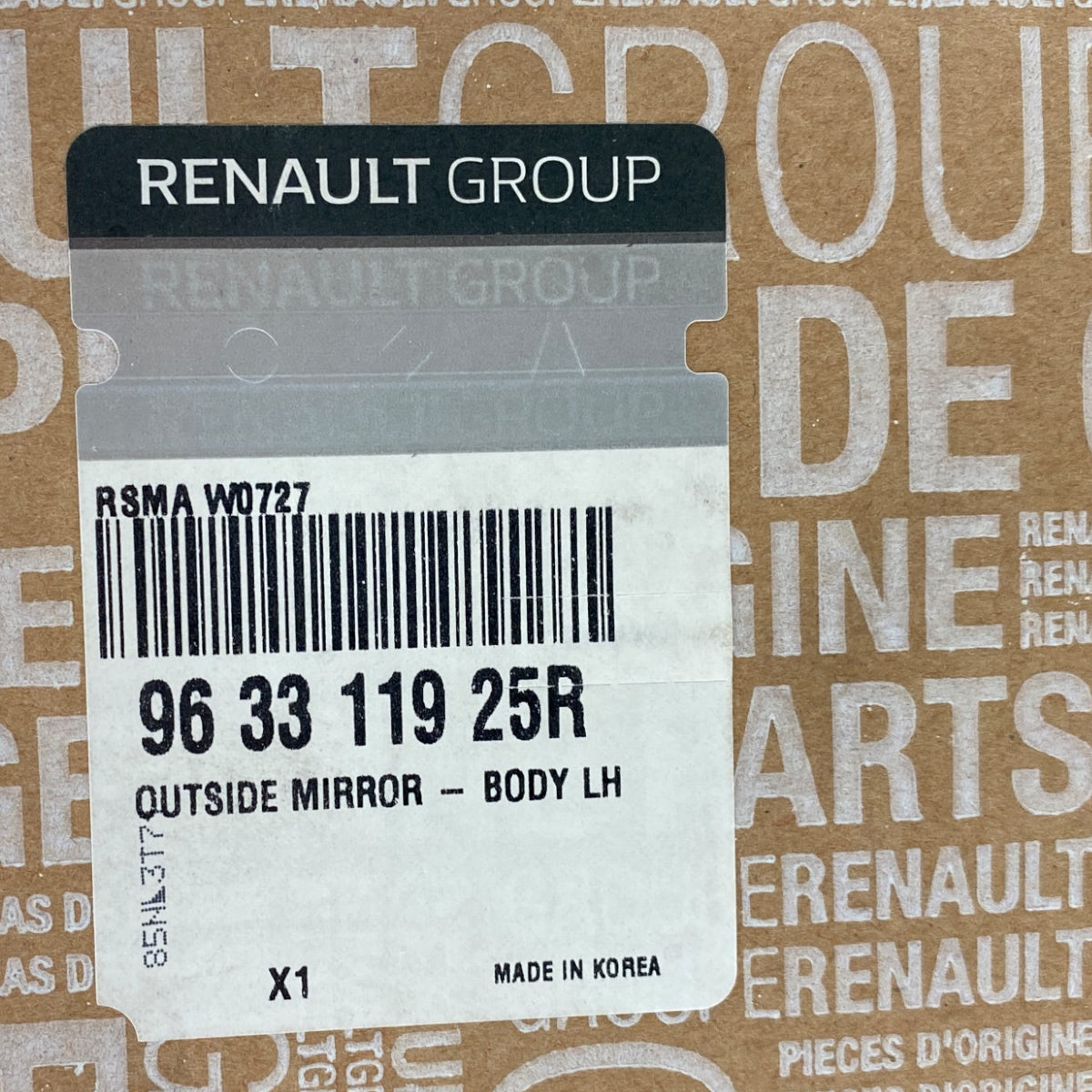 Pièce d'origine Rétroviseur extérieur gauche 11 broches pour Renault Koleos II 963311925R