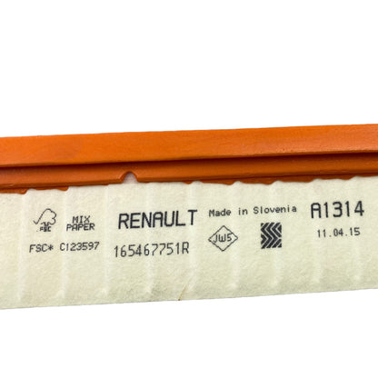 Pièce d'origine Filtre à air pour Renault 165467751R