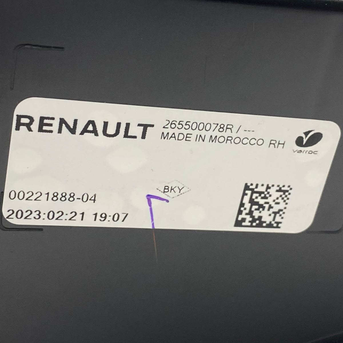 Pièce d'origine Feu arrière droit de hayon pour Renault Megane EV 265500078R