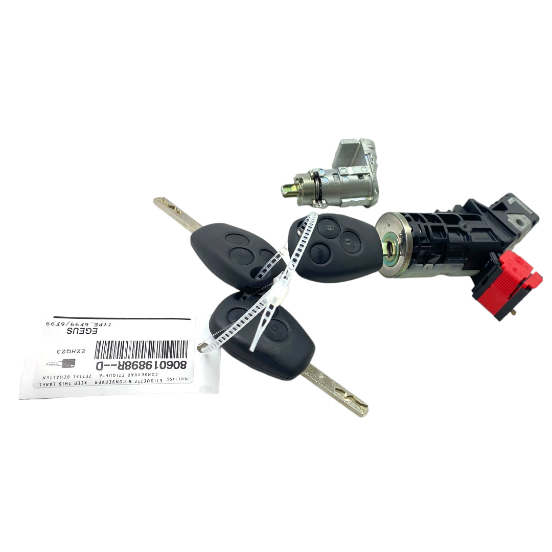 Pièce d'origine Antivol de direction avec 3 clés pour Renault Trafic III Master III Kangoo II 806019898R