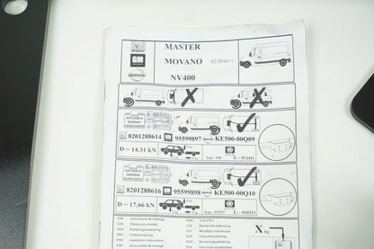 Pièce d'origine Support d'attelage pour Renault Master III Opel Movano B 8201288616