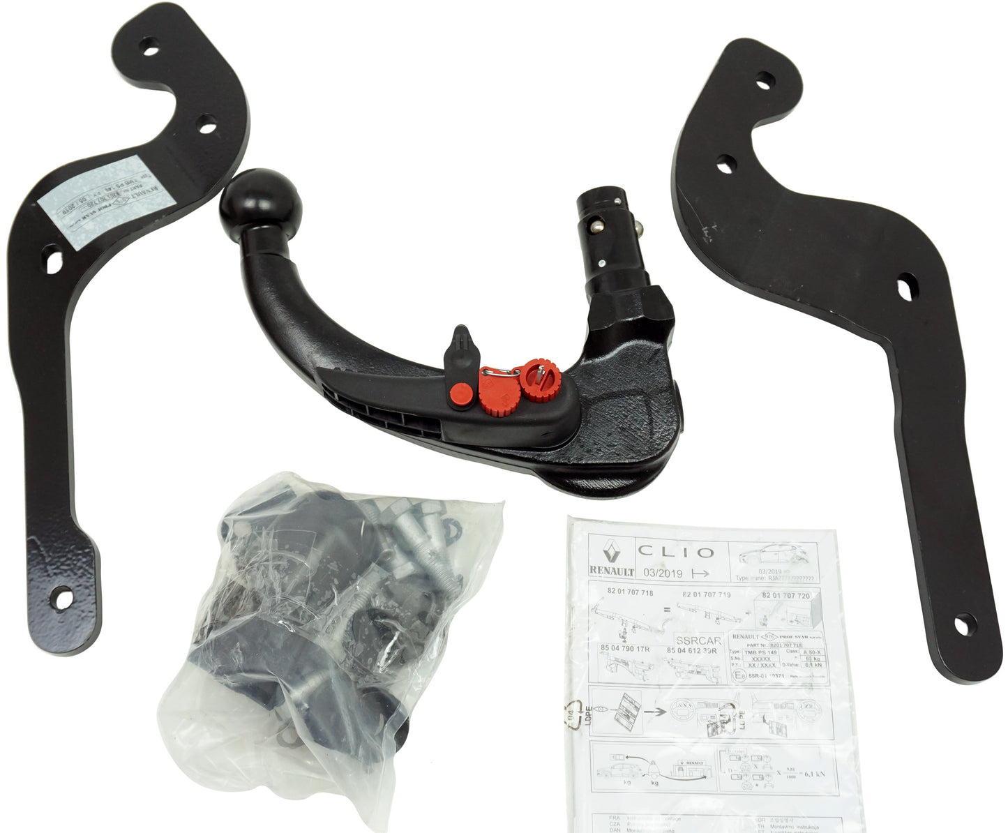 Pièce d'origine Kit de montage d'attelage pour Renault Clio IV 8201707720