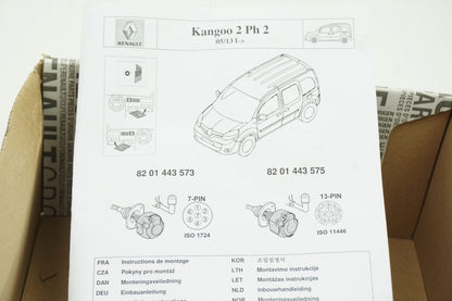 Pièce d'origine Faisceau d'attelage 13 broches pour Renault Kangoo II III Phase 2 8201433575