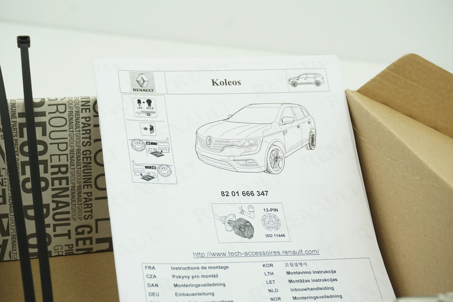 Pièce d'origine Faisceau d'attelage 13 broches pour Renault Koleos II 8201666347