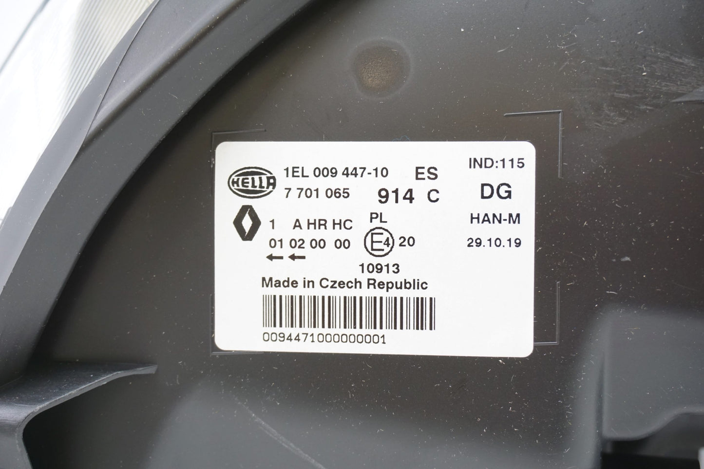 Pièce d'origine Phare droit restylé pour Renault Scenic II 7701065914