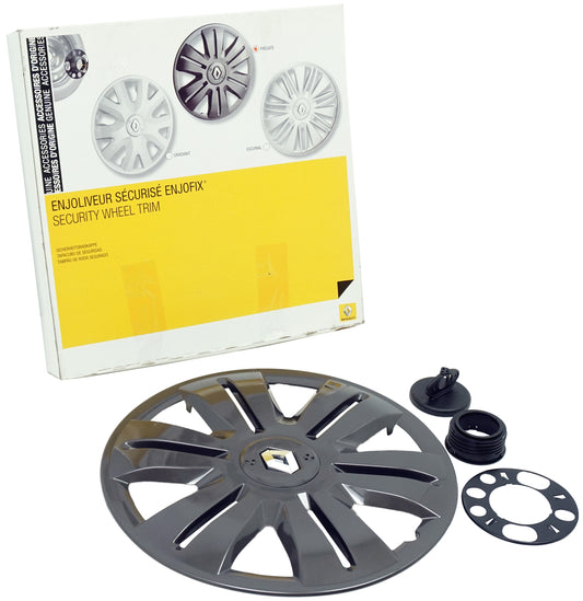 Pièce d'origine Enjoliveur de roue 15 pouces neuf pour Renault 8201359232