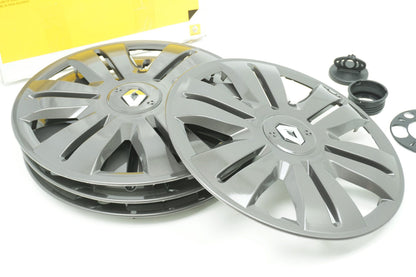 Pièce d'origine Jeu d'enjoliveurs de roue 15 pouces pour Renault Clio Twingo III 8201359232