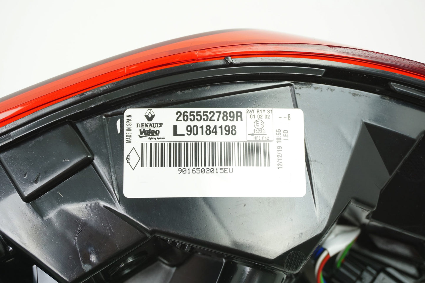Pièce d'origine Feu arrière droit pour Renault Kadjar restylé 265552789R