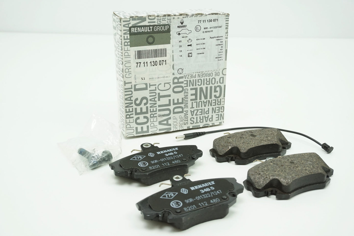 Pièce d'origine Plaquettes de frein avant pour Renault 7711130071