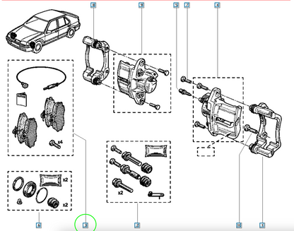 Pièce d'origine Plaquettes de frein avant pour Renault 7711130071