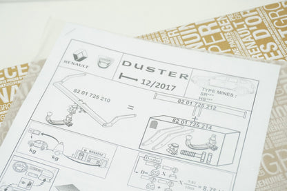 Pièce d'origine Rotule d'attelage pour Dacia Duster 8201725214