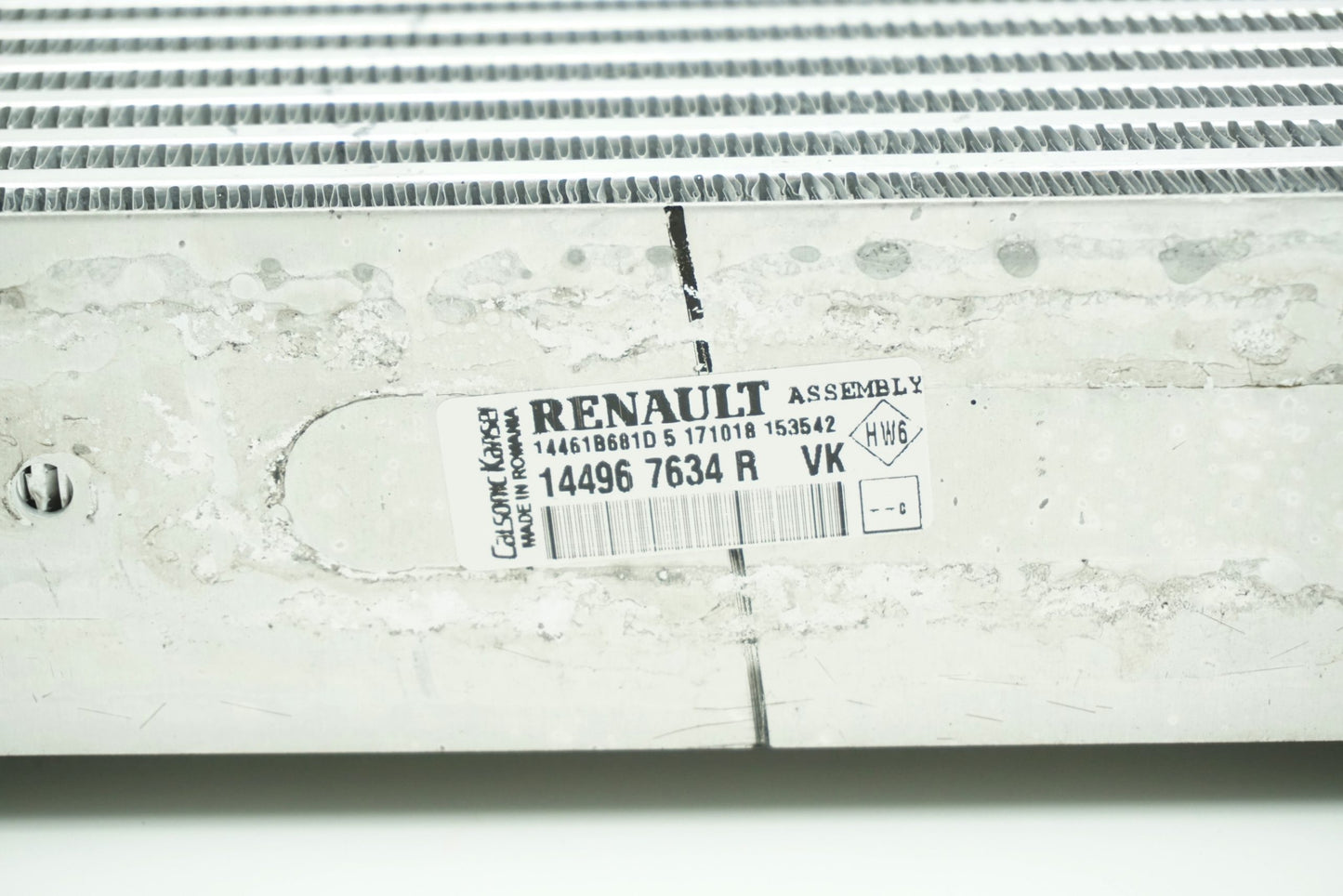 Pièce d'origine Échangeur d'air pour Dacia Duster Sandero 144967634R