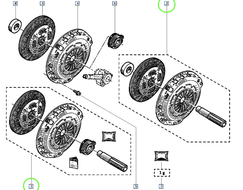 Pièce d'origine Kit d'embrayage pour Renault Master II 7701477031
