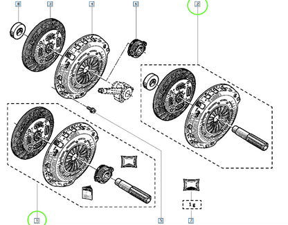 Pièce d'origine Kit d'embrayage pour Renault Master II 7701477031