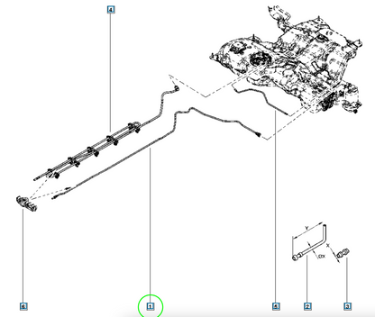 Pièce d'origine Conduite de carburant pour Renault Megane IV 175062954R