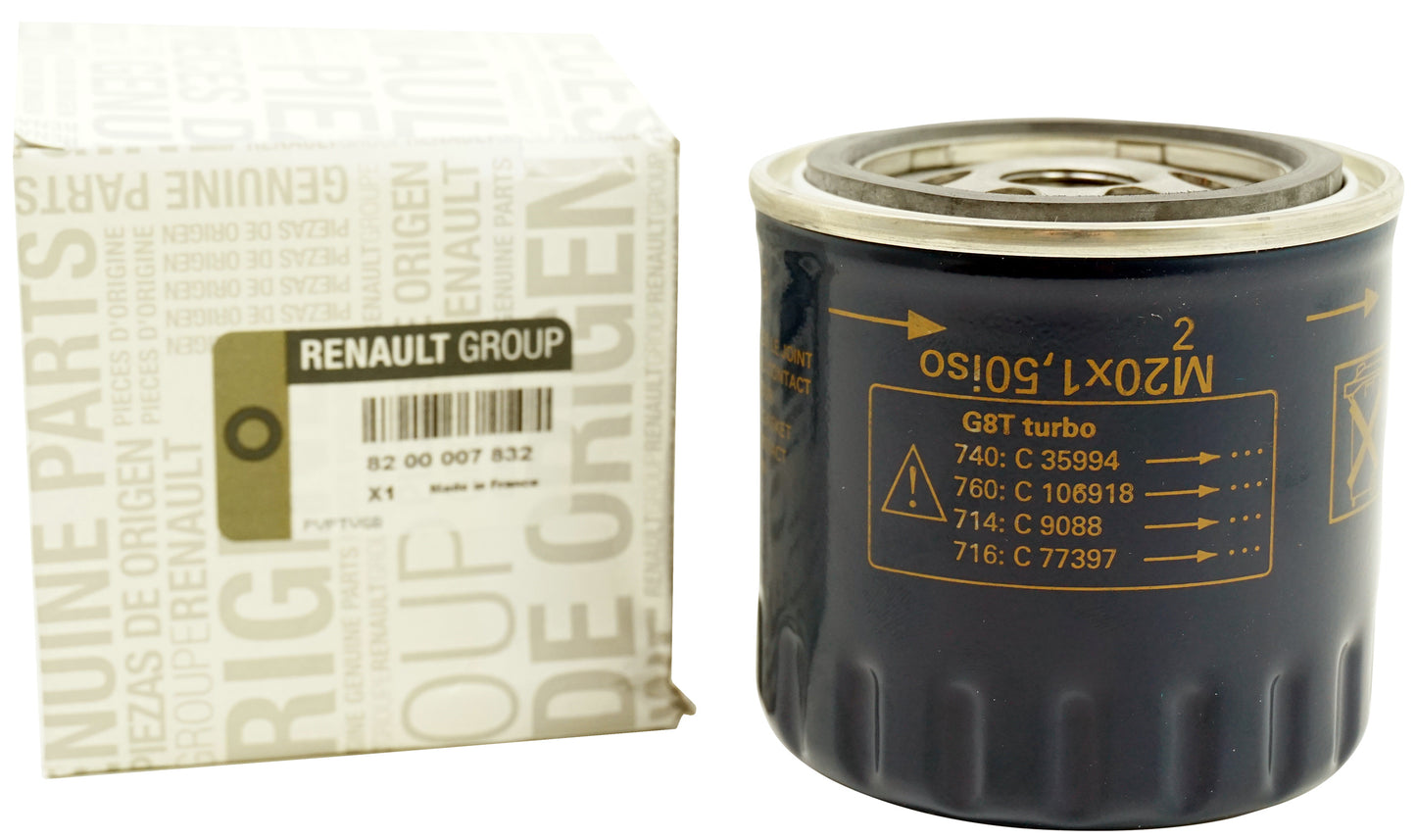 Pièce d'origine Filtre à huile pour Renault 8200007832