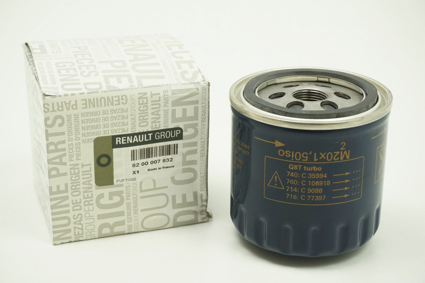Pièce d'origine Filtre à huile pour Renault 8200007832