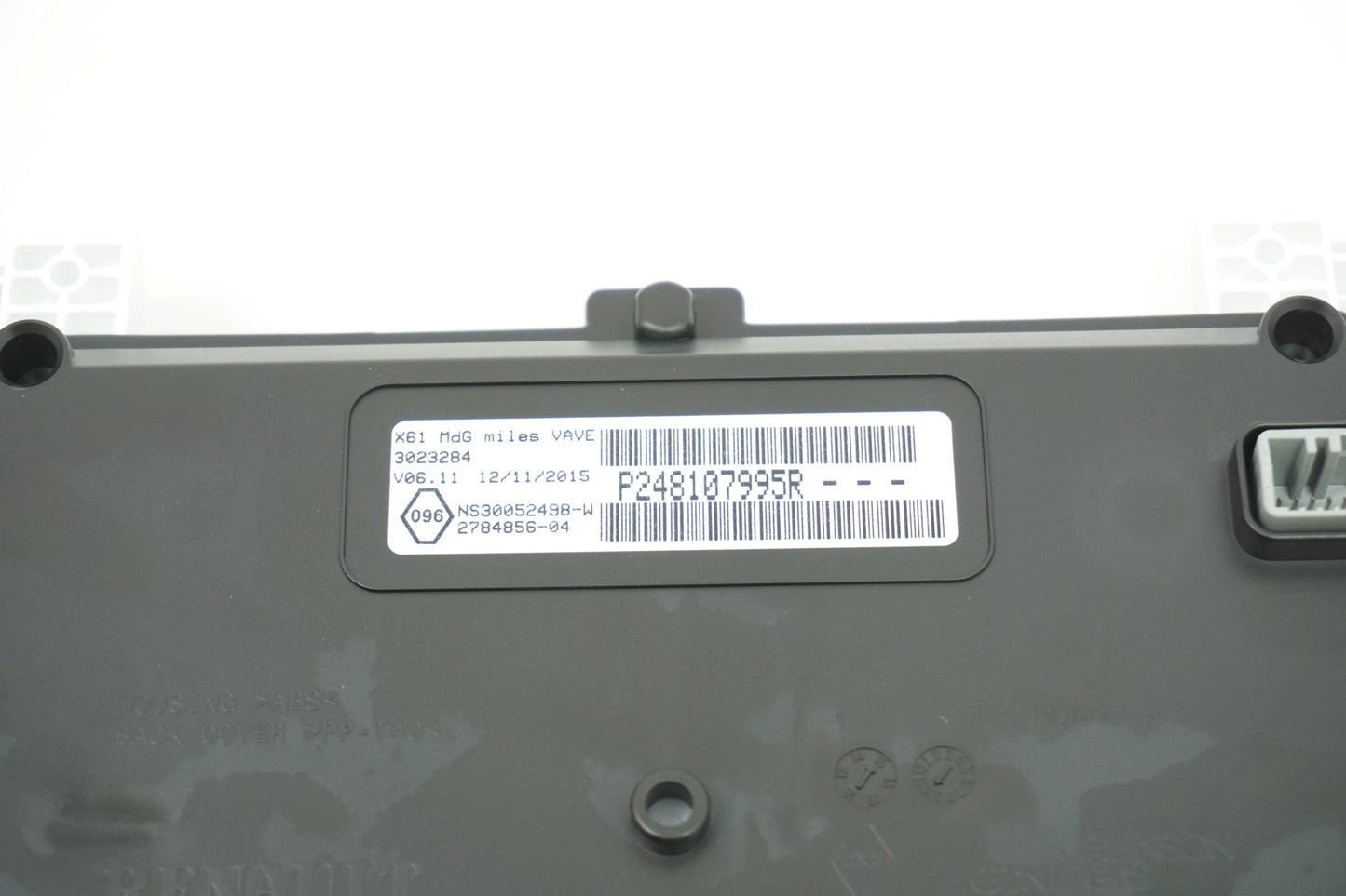 Pièce d'origine Combiné d'instruments RHD pour Renault Kangoo II 248107995R