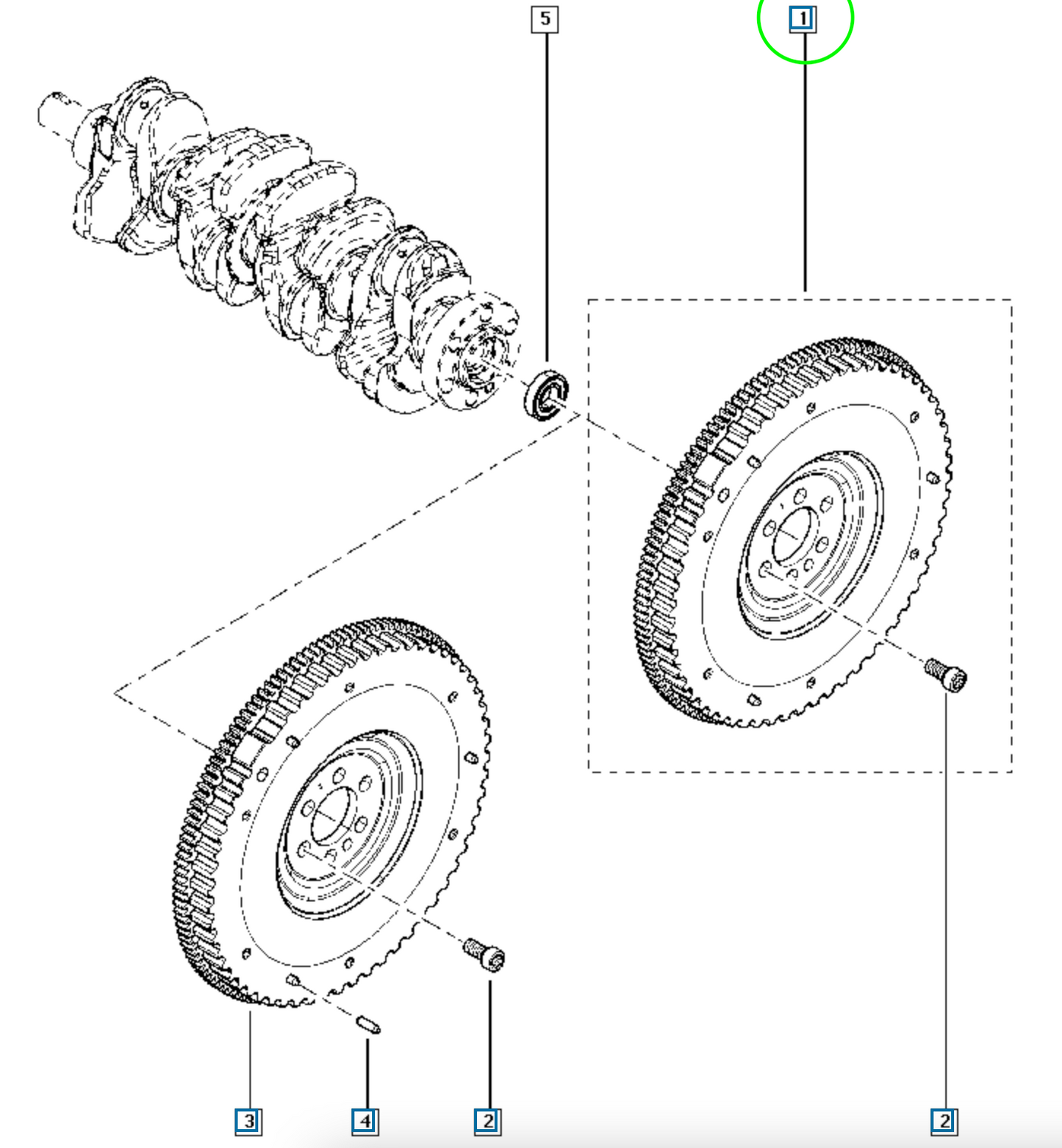 Pièce d'origine Volant moteur bi-masse pour Renault 1.2 TCe 123005515R