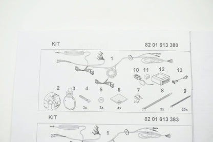 Pièce d'origine Faisceau d'attelage 7 broches pour Dacia Duster 8201613380
