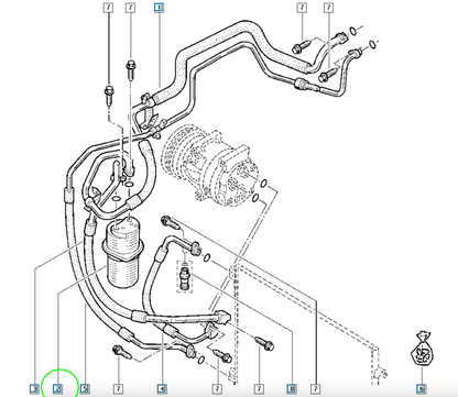 Pièce d'origine Déshydrateur de climatisation pour Renault Trafic II 8200468518
