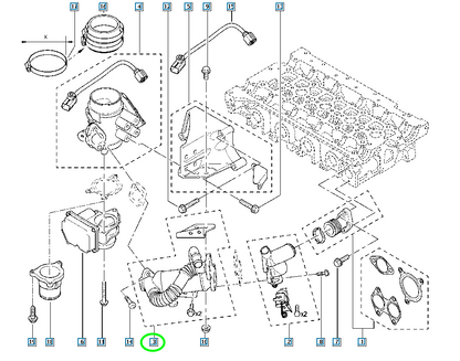 Pièce d'origine Refroidisseur EGR pour Renault Master Trafic II 7701210150