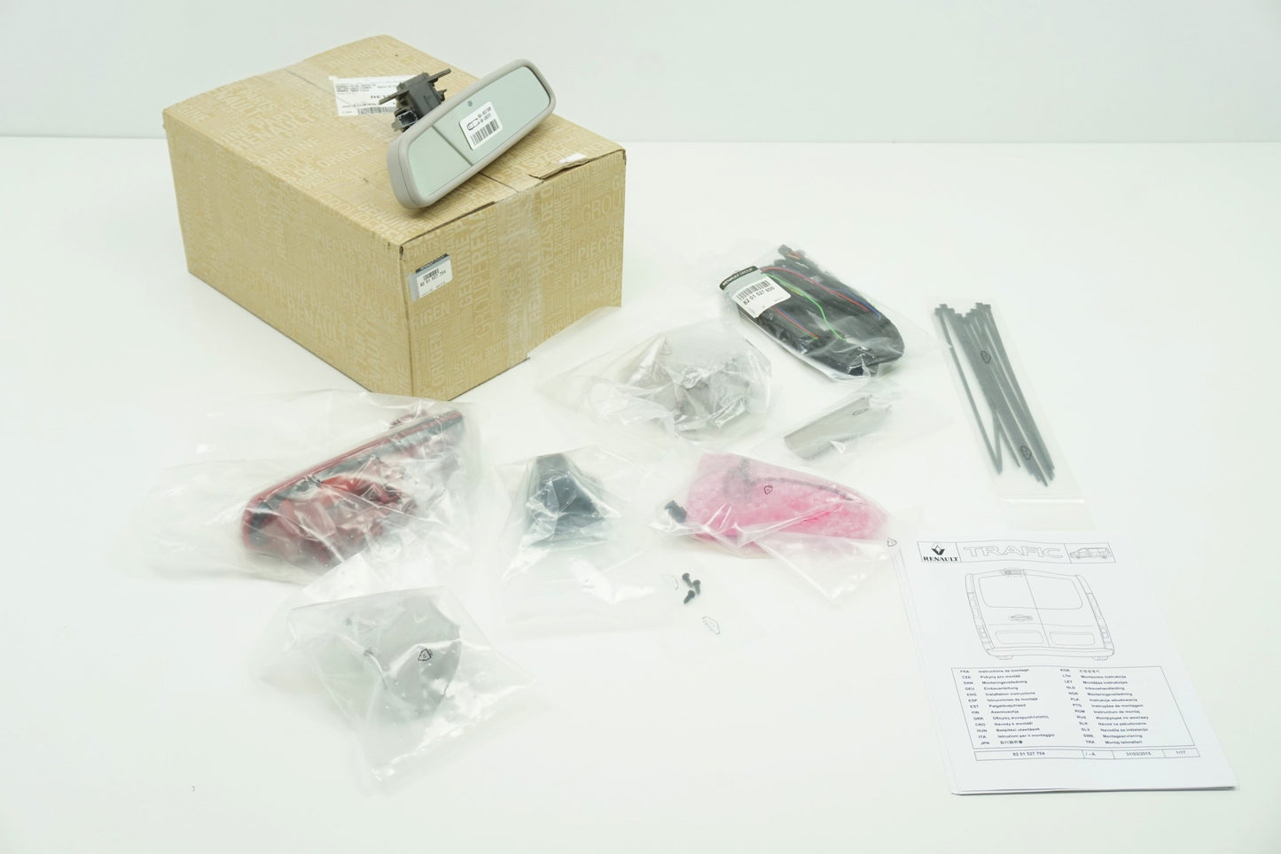 Pièce d'origine Kit de montage caméra de recul pour Renault Trafic III 8201527754