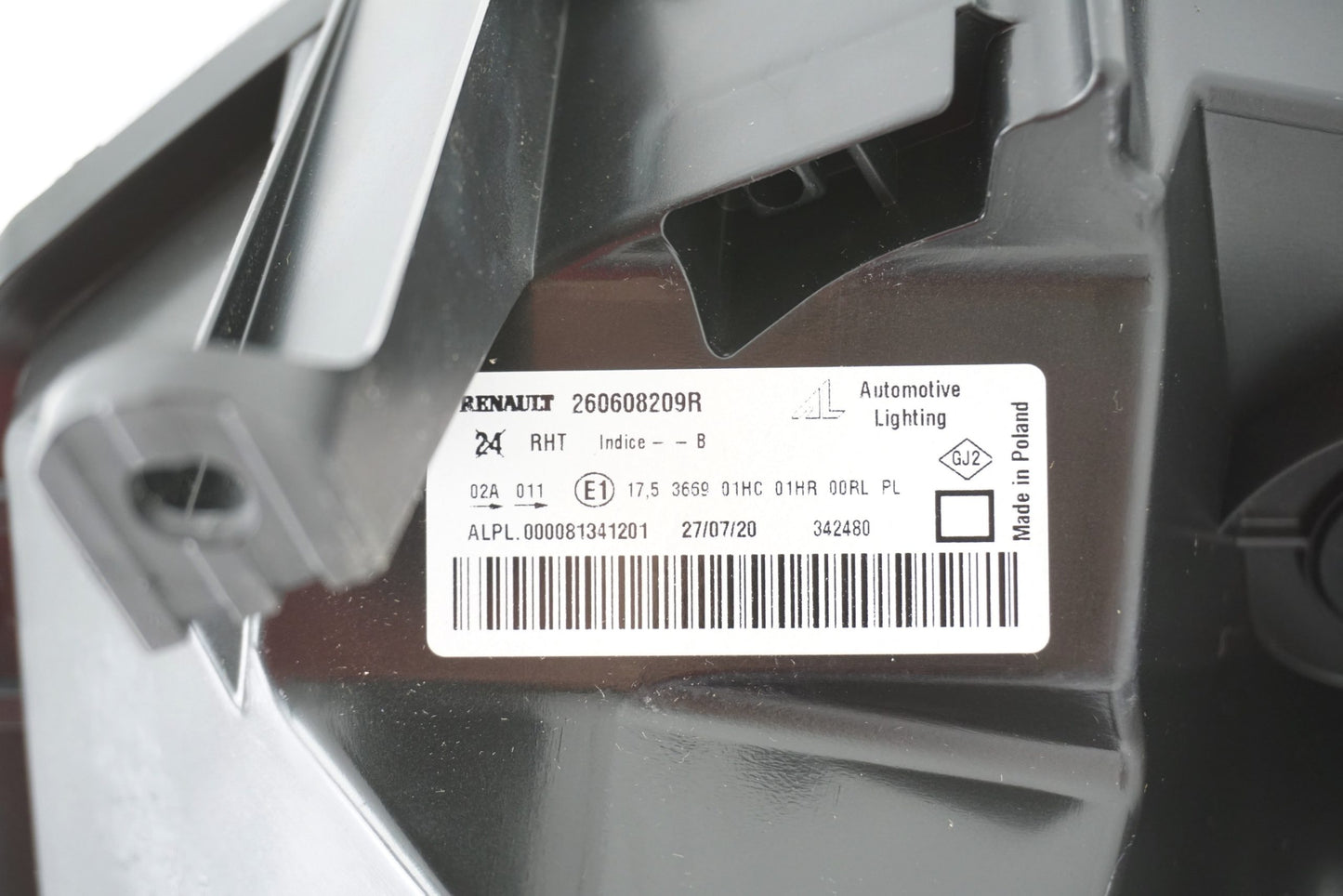 Pièce d'origine Phare gauche pour Dacia Duster phase 2 260608209R