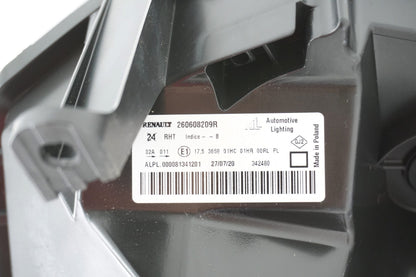 Pièce d'origine Phare gauche pour Dacia Duster phase 2 260608209R