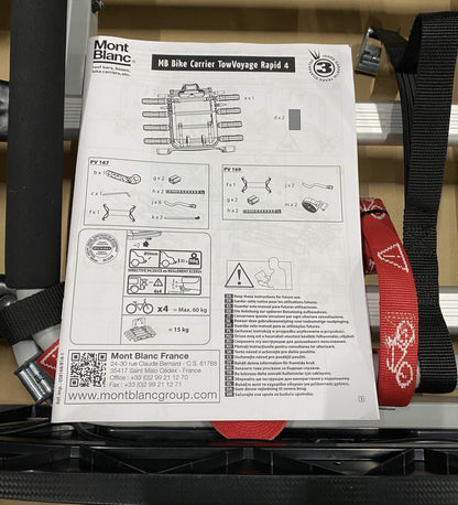 Pièce d'origine Porte-vélos MontBlanc TowVoyage Rapid pour attelage 7711579661