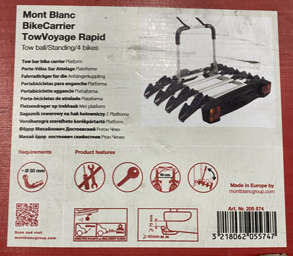 Pièce d'origine Porte-vélos MontBlanc TowVoyage Rapid pour attelage 7711579661