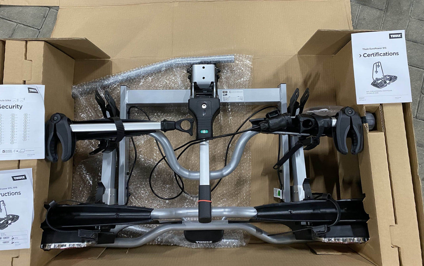 Pièce d'origine Porte-vélos Thule EuroPower 915 pour attelage 7711577333