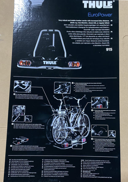 Pièce d'origine Porte-vélos Thule EuroPower 915 pour attelage 7711577333