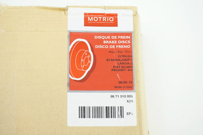 Pièce d'origine Disques de frein avant pour Citroën Jumpy Peugeot Expert Fiat Scudo 8671010009