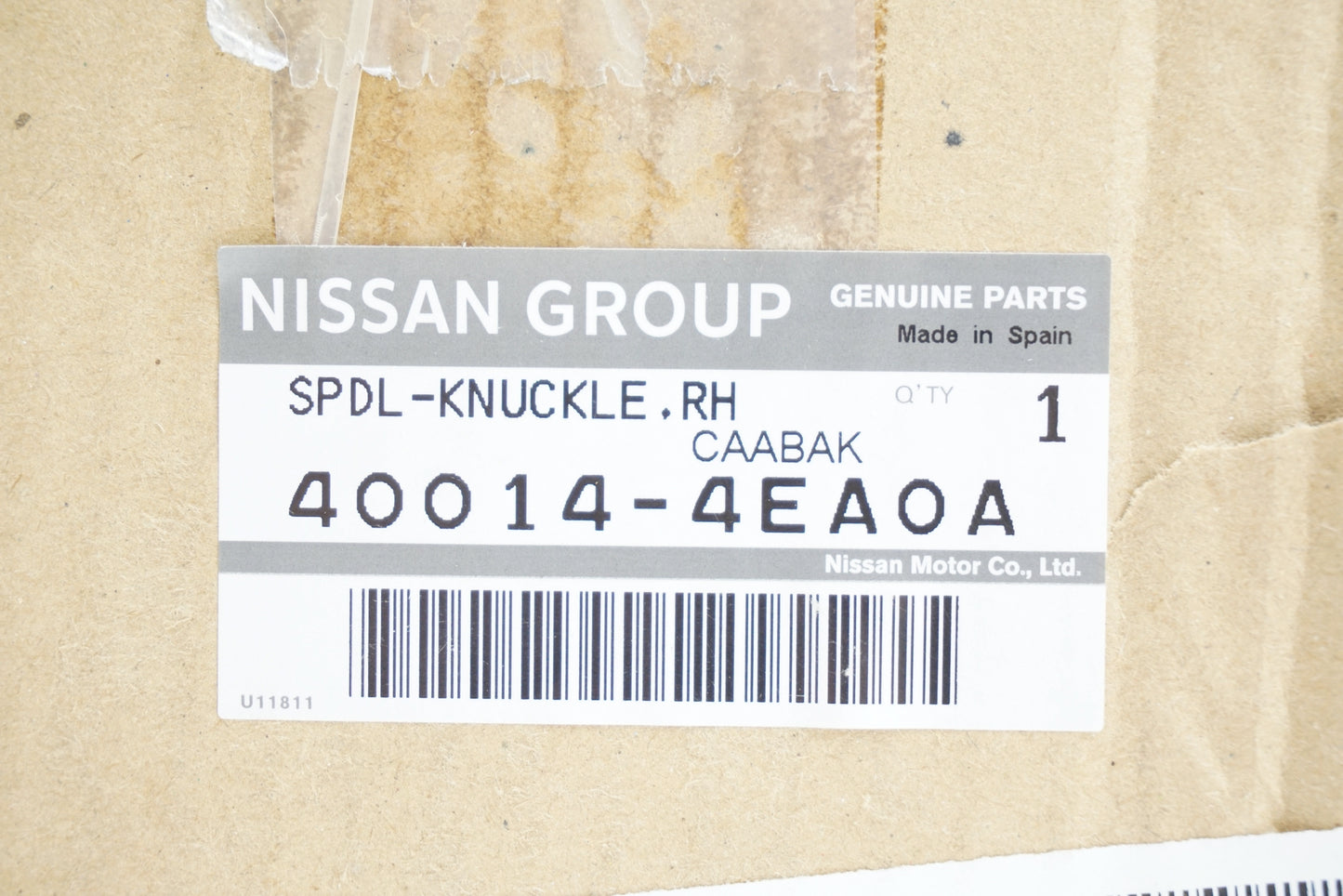 Pièce d'origine Pivot de fusée avant droit pour Nissan Qashqai J11 40014-4EA0A