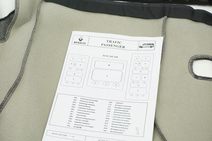 Pièce d'origine Housses de siège pour Renault Trafic II 8001242228