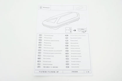 Pièce d'origine Coffre de toit 380 L pour Renault 7711785585