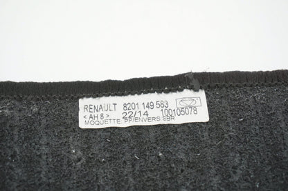 Pièce d'origine Tapis de sol en velours pour Dacia Dokker 8201149583