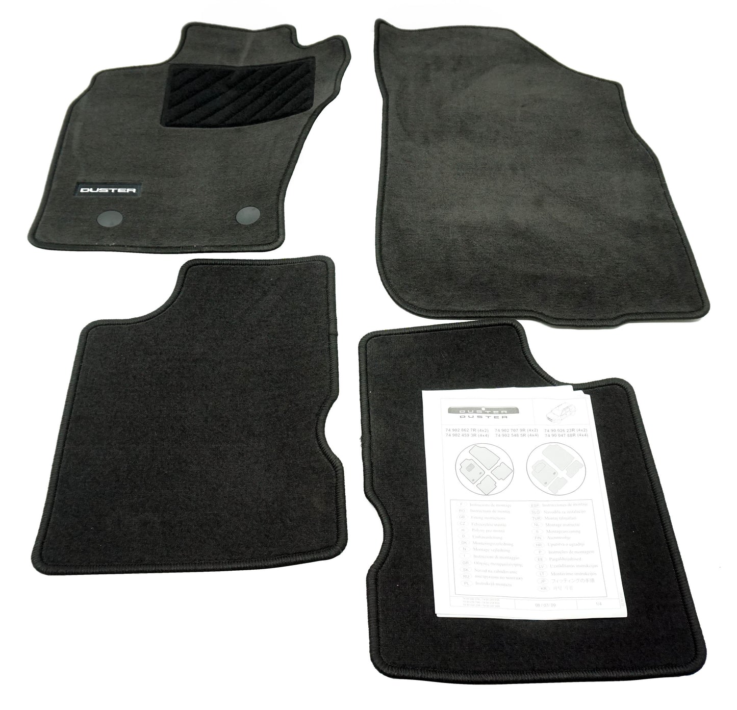 Pièce d'origine Tapis de sol en velours pour Dacia Duster 4x4 749025485R