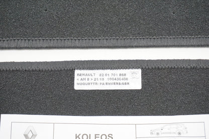Pièce d'origine Tapis de sol en velours pour Renault Koleos II 8201701868